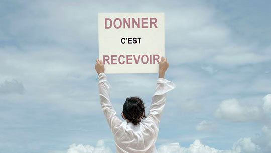 donner recevoir